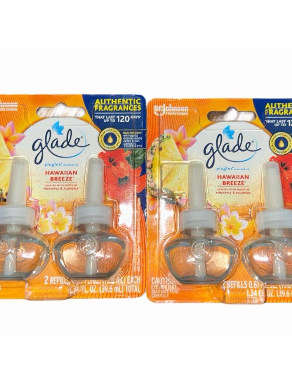 Glade Plug-ins Refills Hawaiian Breeze 4 Pack